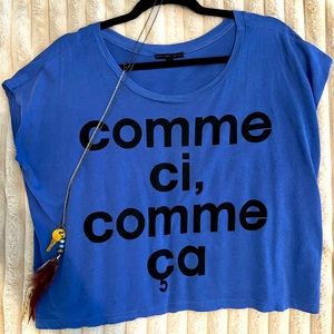 Cute crop top with feather necklace!